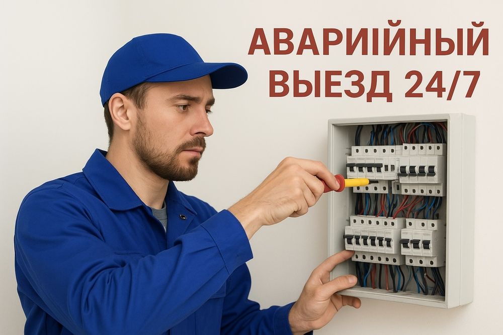 Ремонт электропроводки срочный выезд электрик аварийный выезд устранен