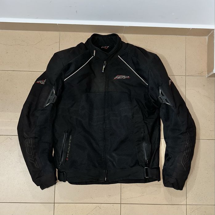 Geaca moto din material textil, marimea S/M, de culoare neagra