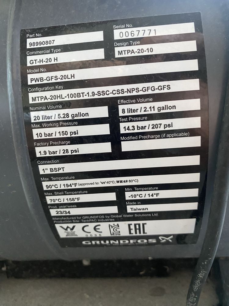 Хидрофор помпа Grundfos JP 4-54