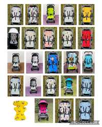 УНИВЕРСАЛНИ памучни подложки за детска количка/столче за кола от 15 лв
