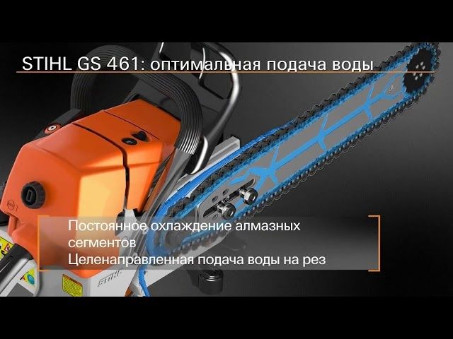 Цепной бензорез GS 461 STIHL
Резка бетона и труб, сквозная резка стен