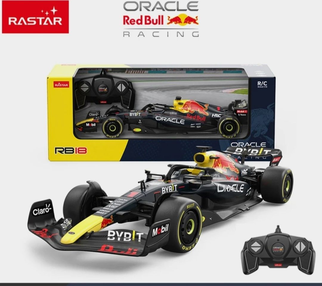 Радиоуправляемый автомобиль RASTAR Red Bull RB18 1:18 для взрослых