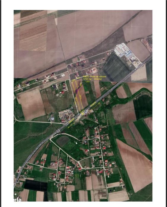 RECO Teren intravilan  5755 mp -zona rezidentiala Les