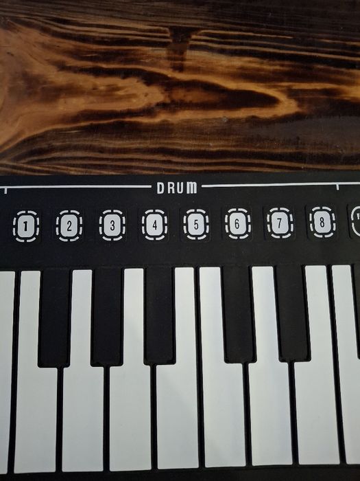 Hand roll piano.