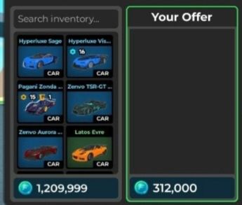 100000 токенов в игре car Dealership Tycoon