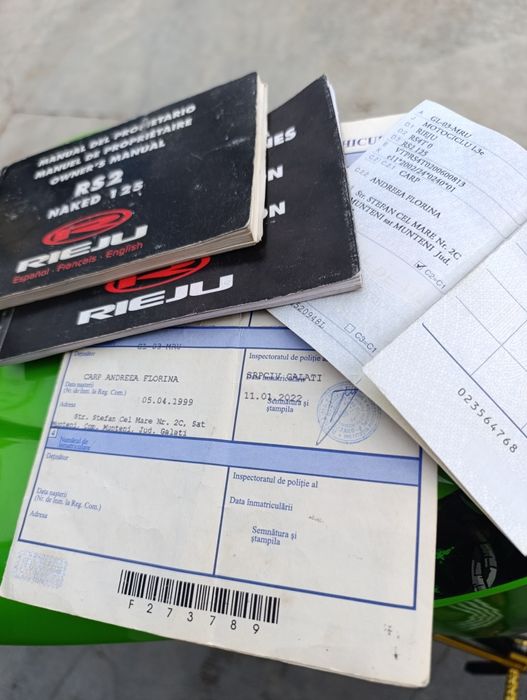 rieju rs2 125 A1 [nu yzf mt rc cbr rs r125 z125]