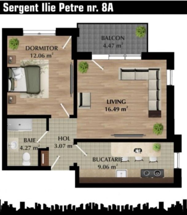 Apartament 2 camere Militari/Chiajna