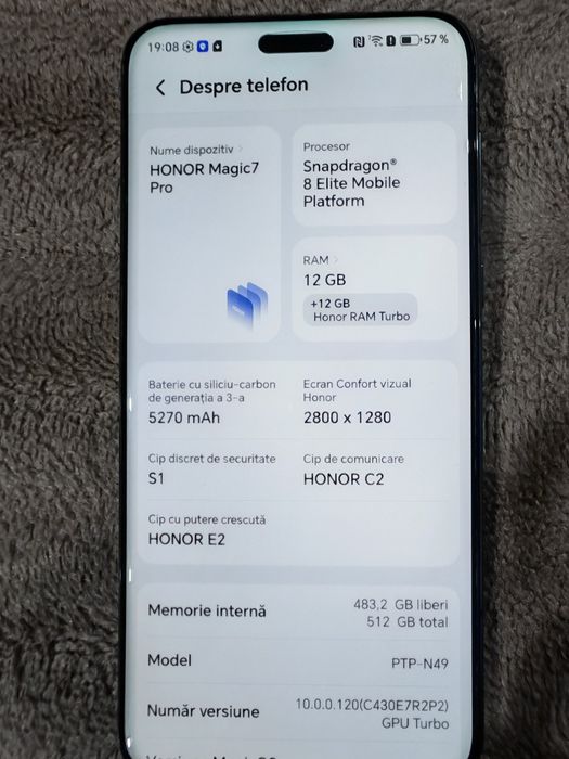 Vând Honor magic 7 pro impecabil.