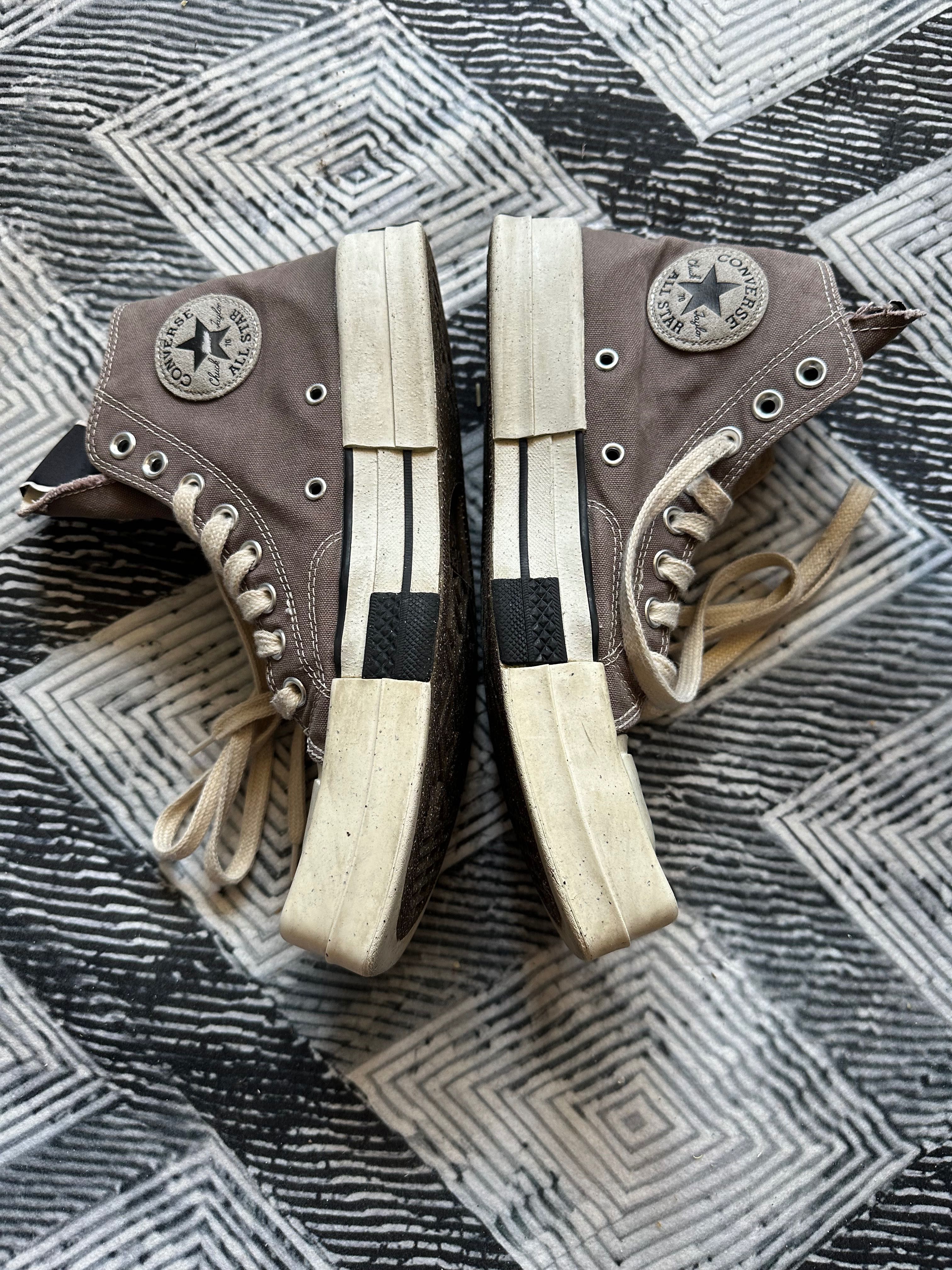 rick owens x converse drkshdw turbodrk