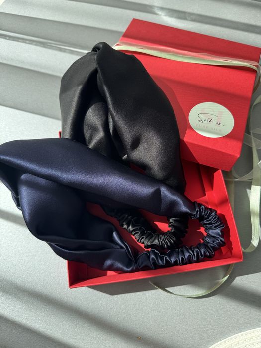 Копринена диадема.  Лента за глава от 100% естествена коприна