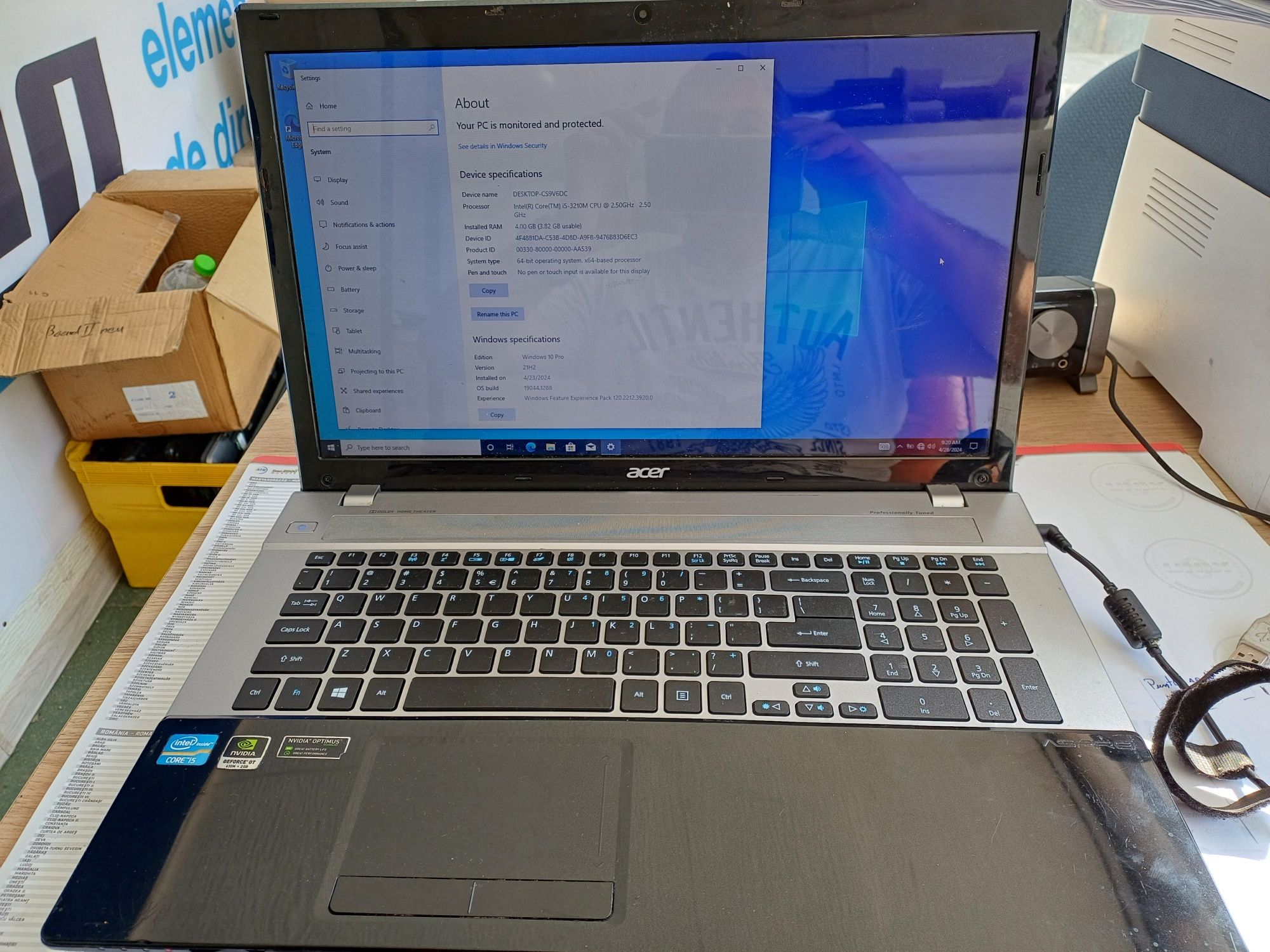 Laptop cu procesor I5