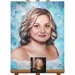 Cadoul perfect,portret pictat profesional dupa fotografie