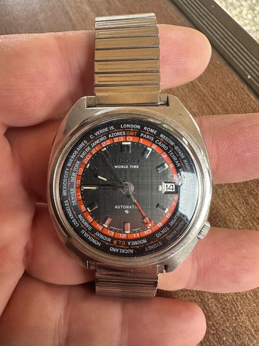 Сейко Seiko world time gmt мъжки часовник. От 70те