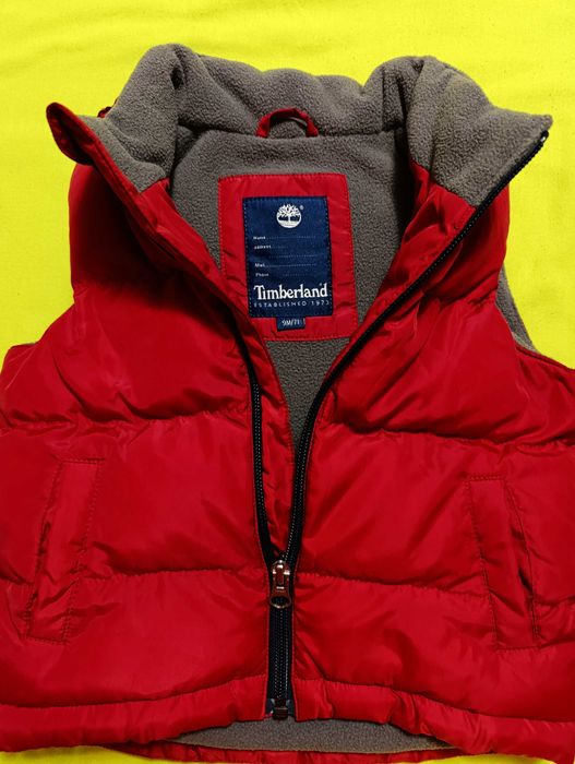 Оригинална жилетка Timberland – 9 месеца / 71 см,  с топла подплата