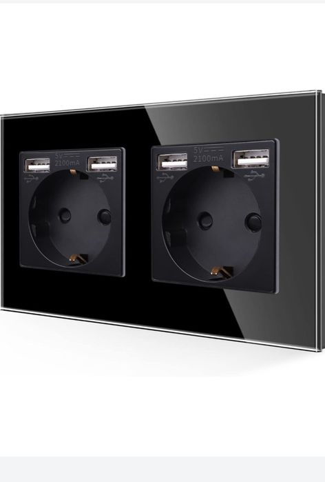 Set 2 prize duble cu usb cu rame din sticla