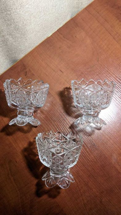 Креманки и конфетницы из хрустального стекла для  праздничного стола