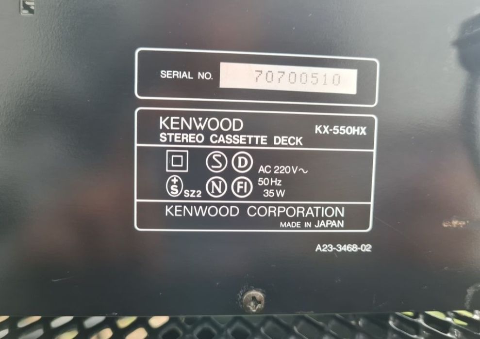 Casetofon deck Kenwood KX-550HX