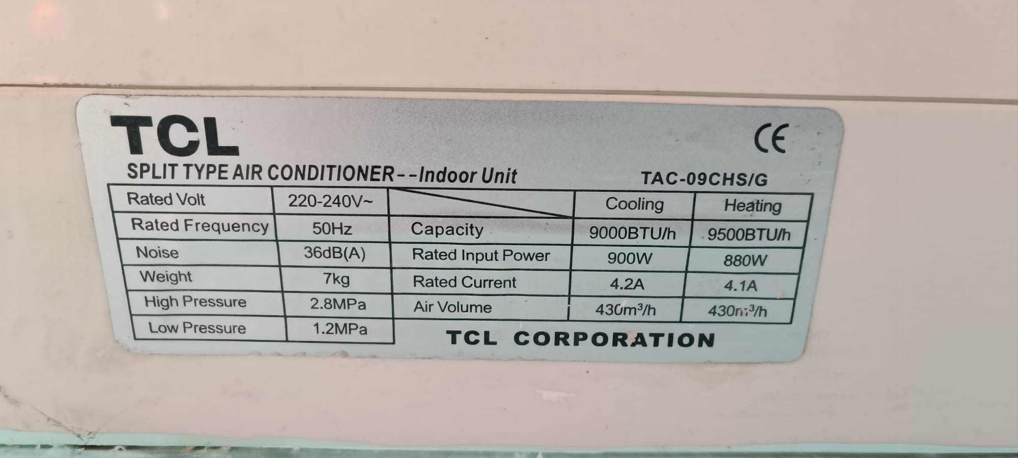 Aparat aer conditionat TCL 9000 BTU
