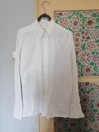 Мъжки бели ризи с дълъг ръкав