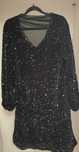 Rochie neagra cu paiete