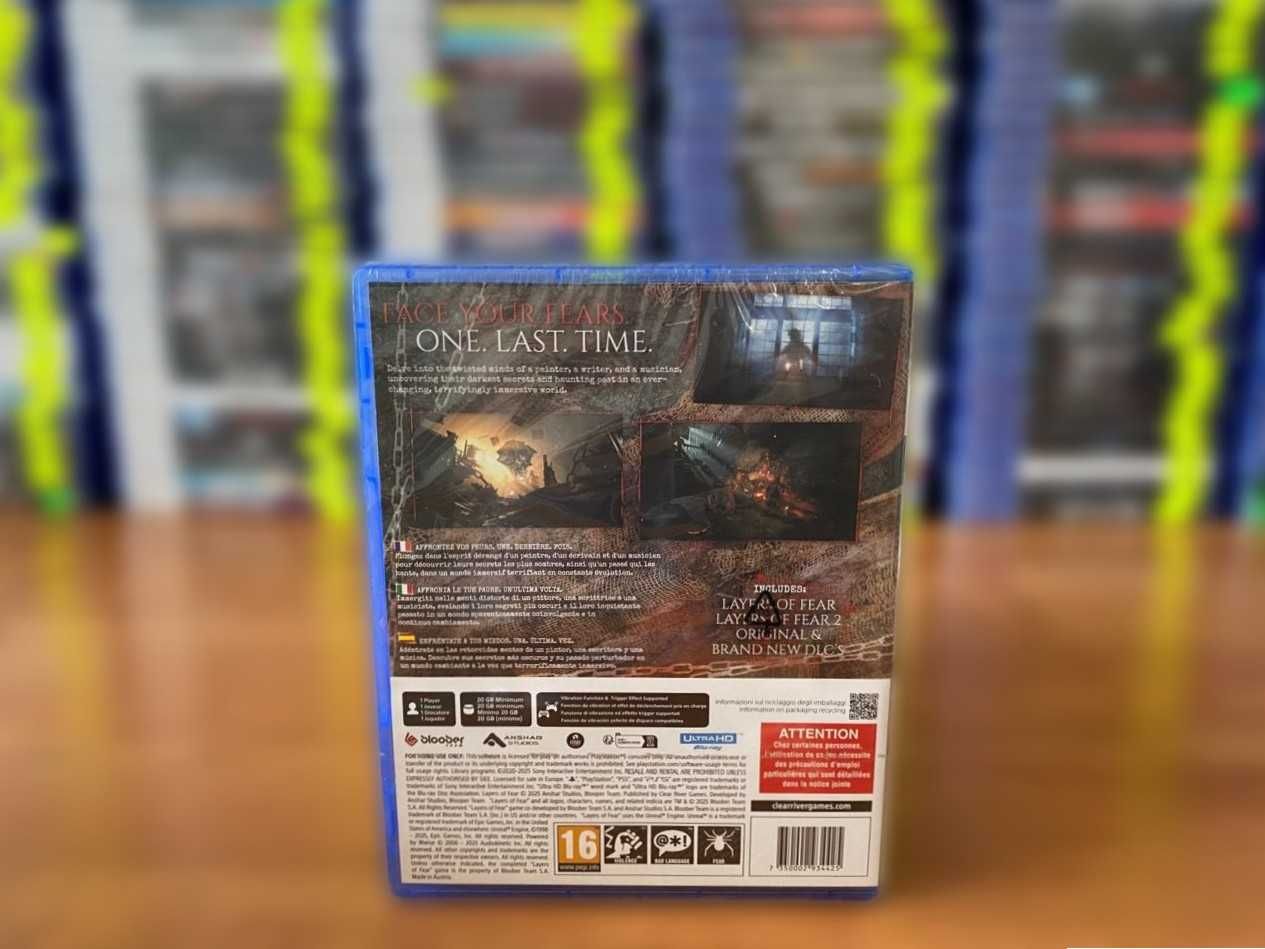 Новый Layers of Fear 1+2 + DLC PlayStation 5 Много Игр