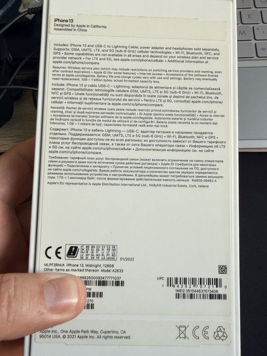 Iphone 13 128gb midnight