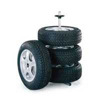 Стойка за гуми, за 4бр гуми до 100кг, Поставка за съхранение на гуми