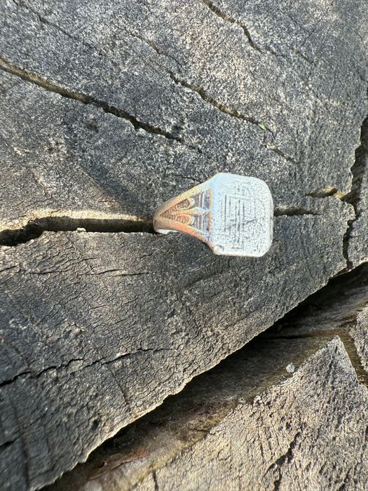 Inel cu intitale/signet ring din sec 19