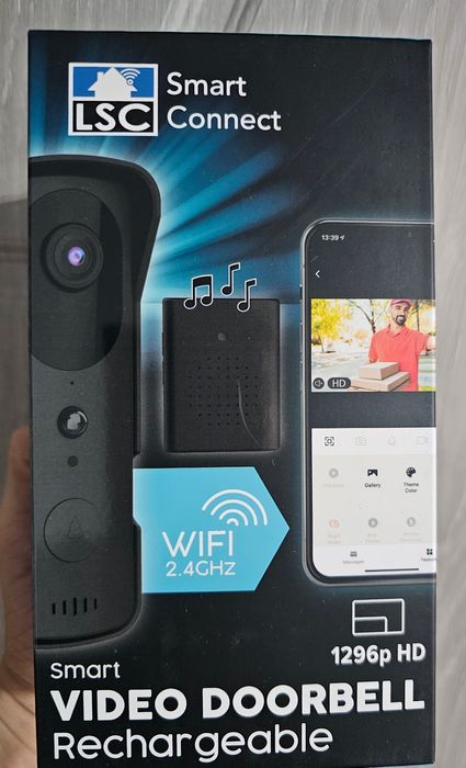 Sonerie Smart LSC Sigilată cu Wi-Fi și acumulator