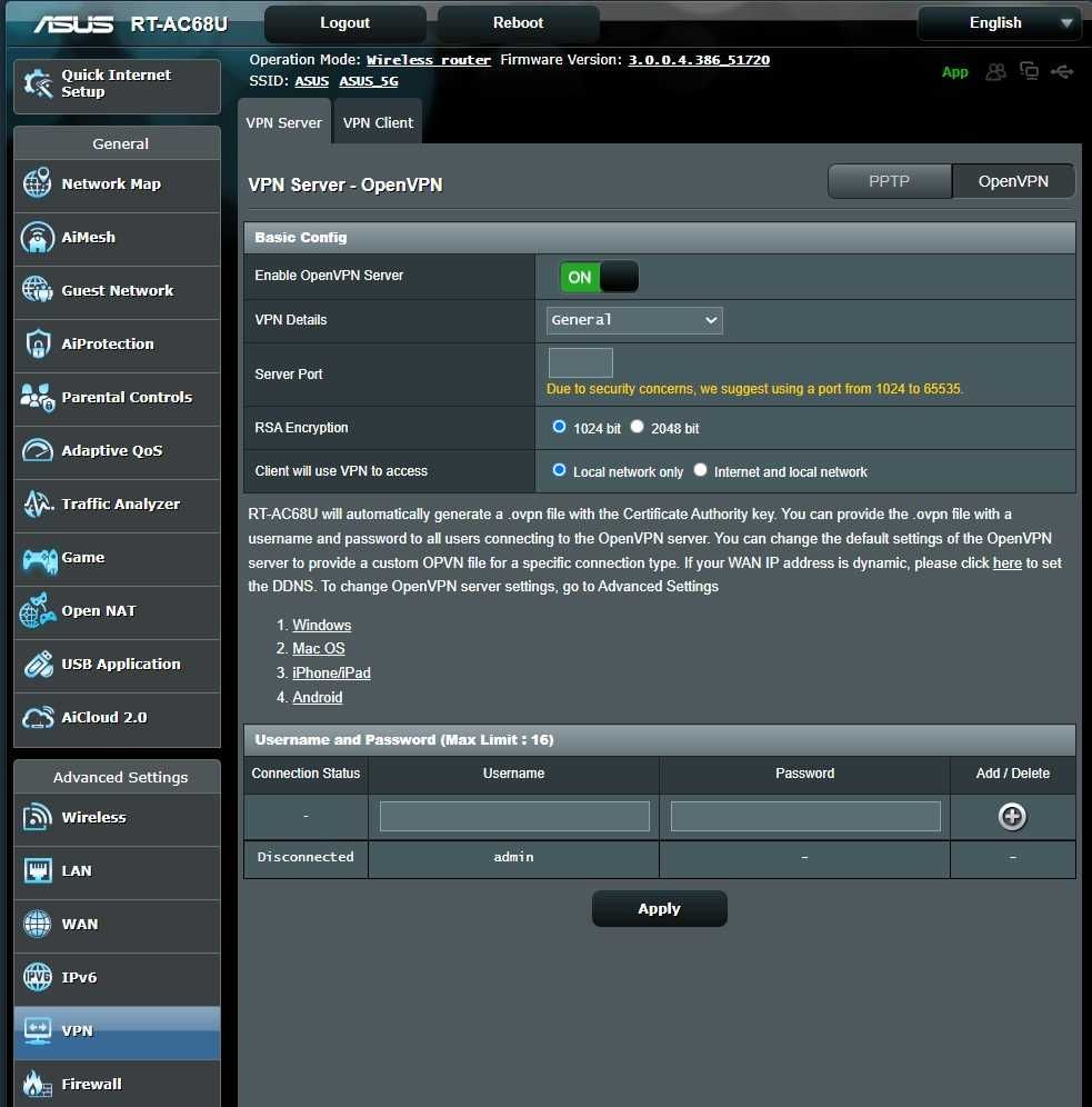 Router ASUS RT-AC68U / RT-AC1900 - 2.4/5.0 GHz, USB 3.0, 256GB RAM
