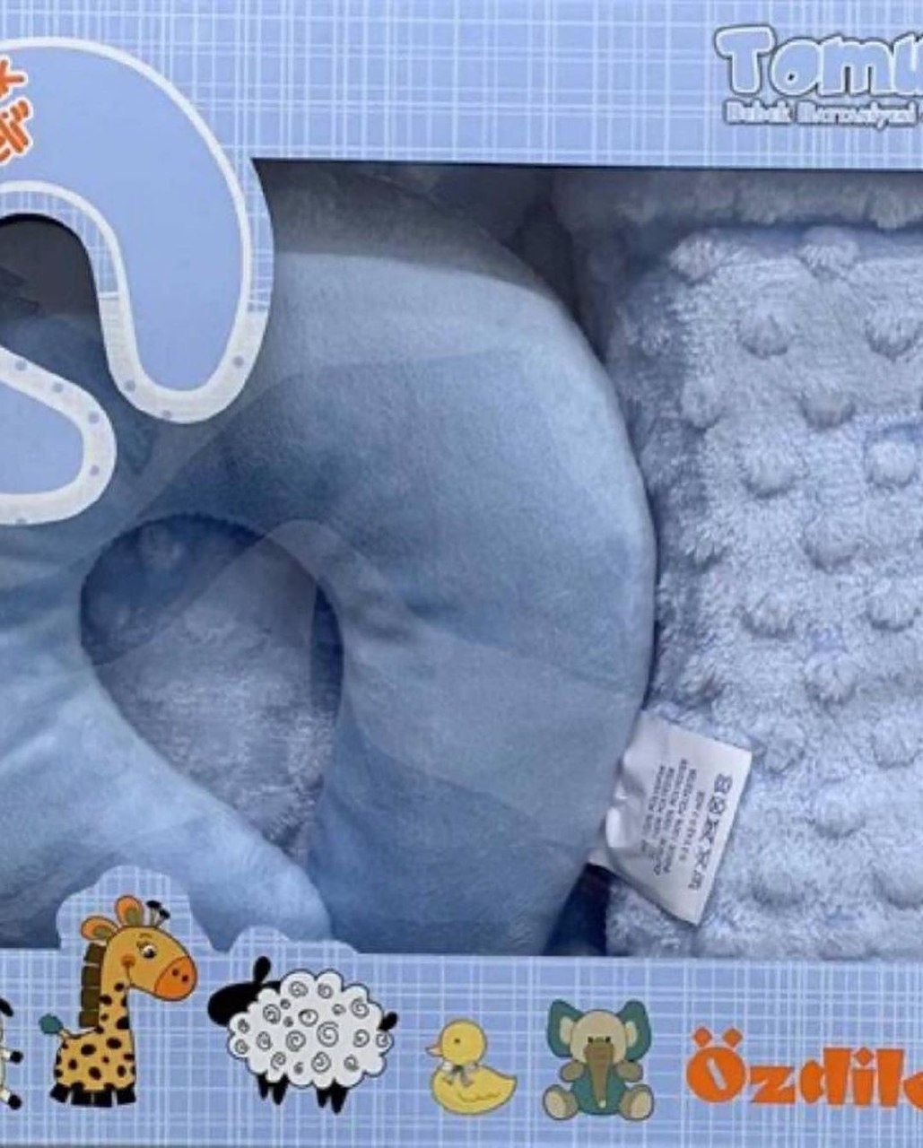 Мягкий плед с подушкой для новорождёных малышей