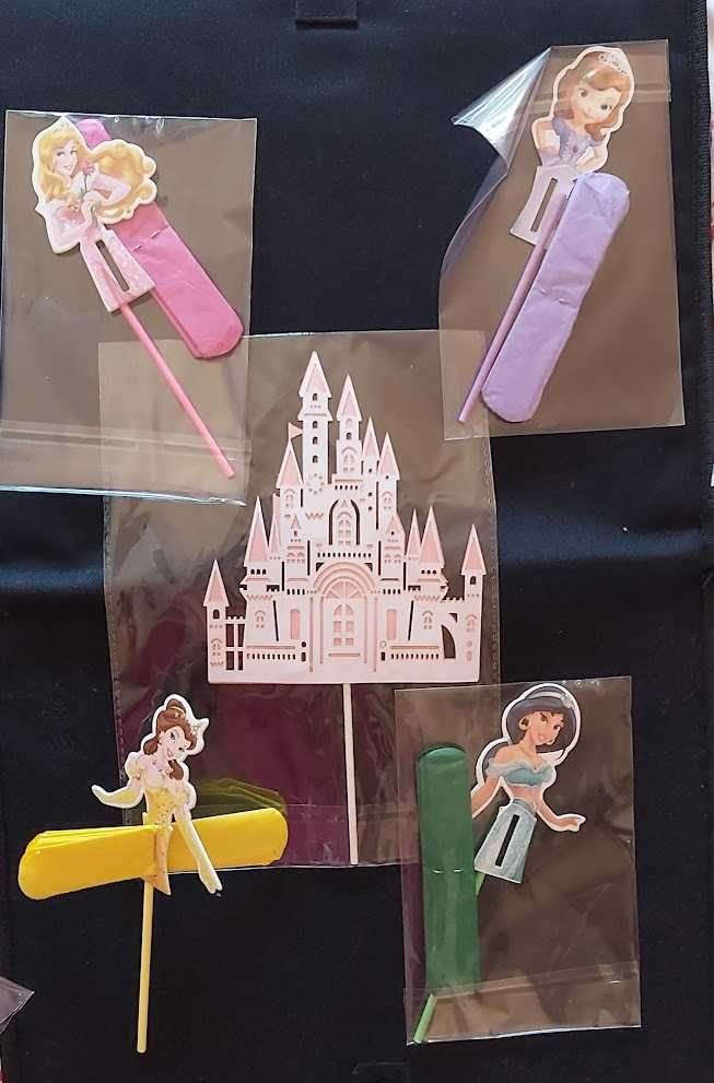 *Topper decoratiuni tort castele si printese Disney_diverse modele