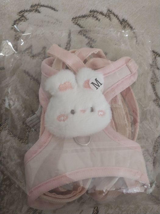 Продаётся поводок новый для кошек девочек спереди есть мягкая игрушка