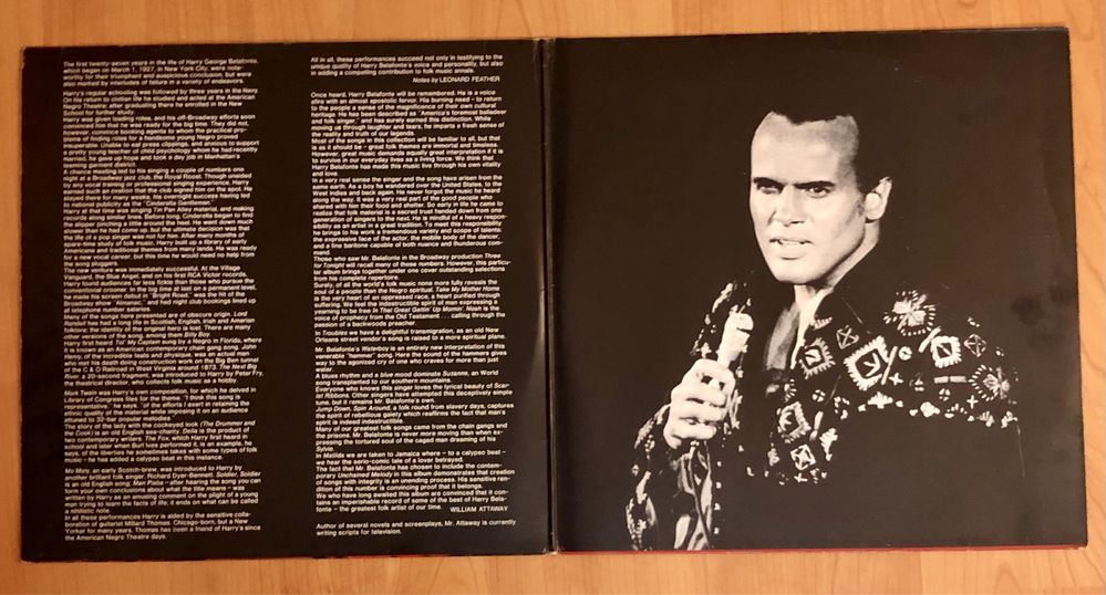 Harry Belafonte,discuri vinil impecabile