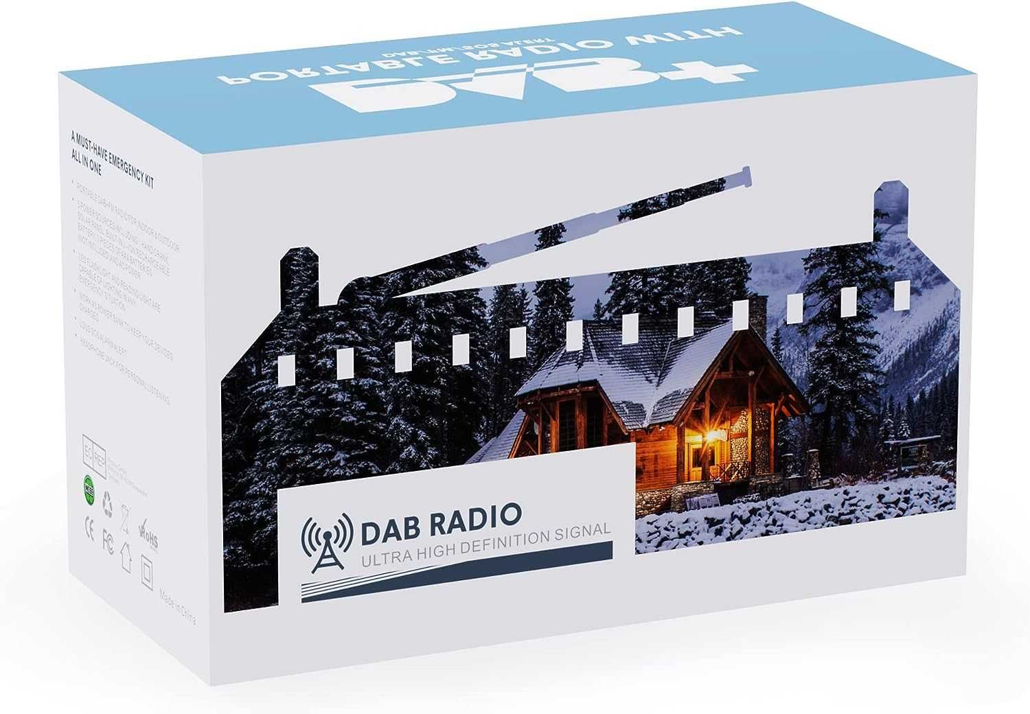 ROCAM DAB/DAB+/FM цифров радиоприемник,с динамо,соларен панел