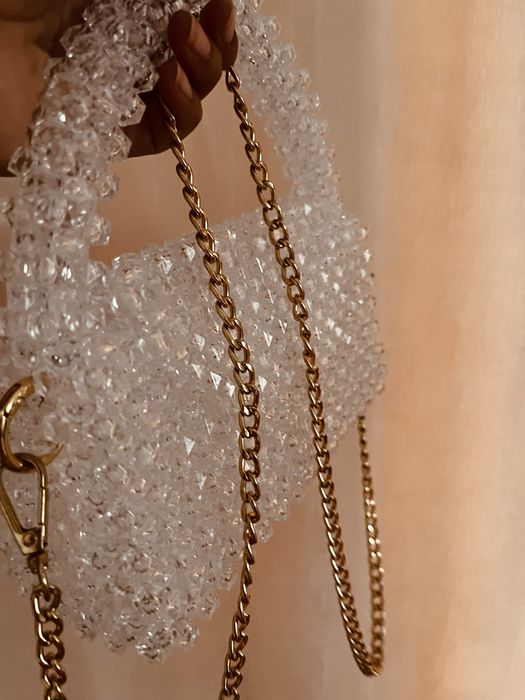 Сумка из бусин , ручная работа