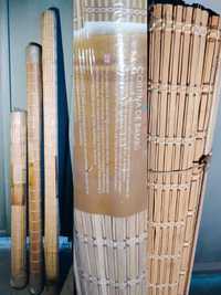Ролл-шторы (циновка), натуральный бамбук, новое