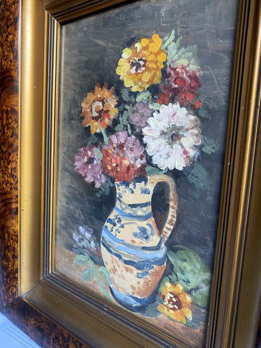 Vand tablou Vaza cu flori,ulei pe panza