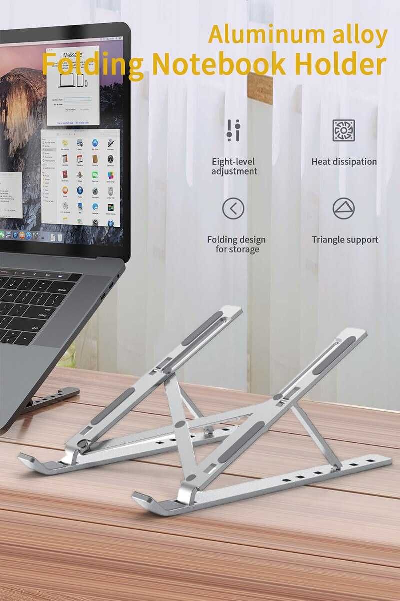 Suport laptop, tableta birou, stand reglabil universal Aluminiu NOU!
