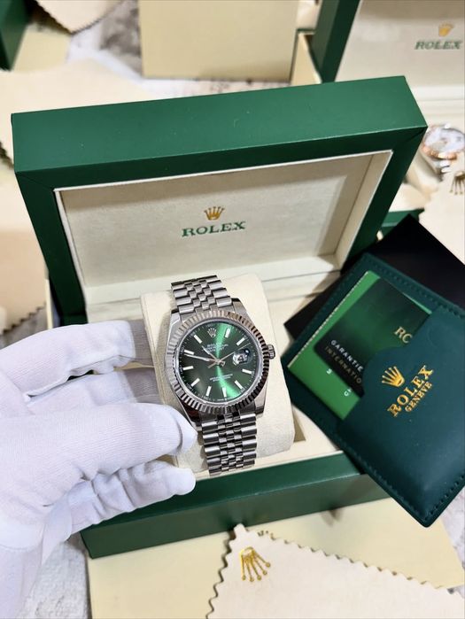 rolex datejust green dial 41,mm