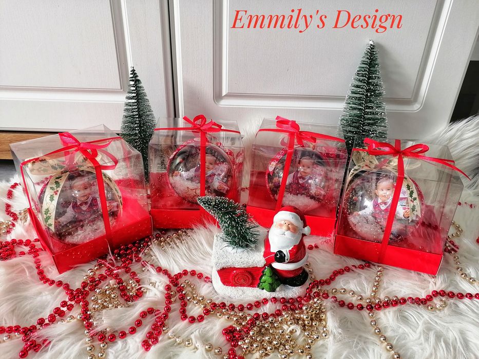 Коледни топки със снимки на най ниски цени