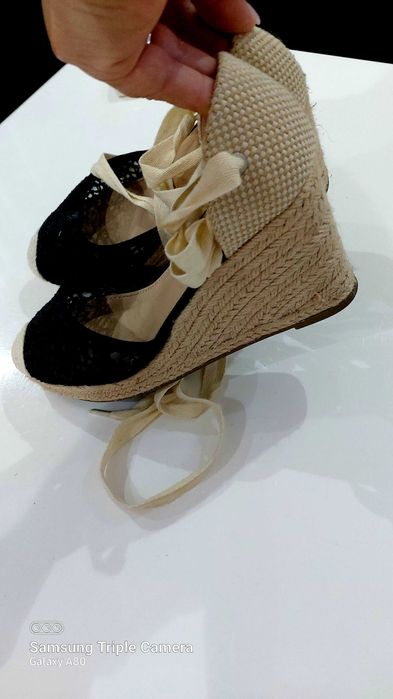 Sandale espadrile vara toc ortopedic