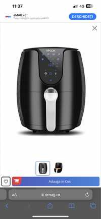 Air fryer negru nou