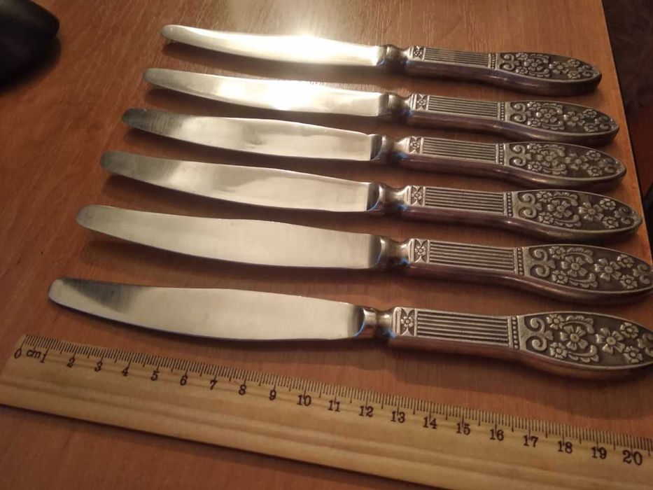 Ножи столовые Новые Чернение