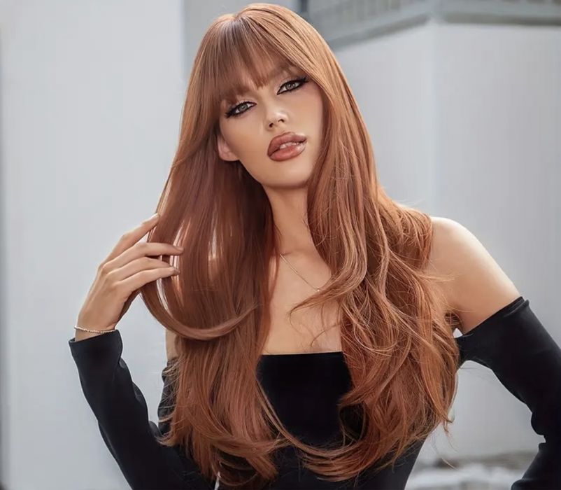 Peruca lunga , aspect natural ( culori superbe )