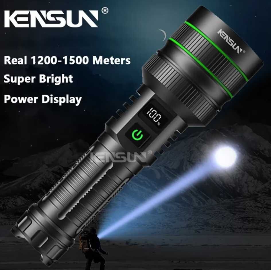 LED фенер Kensun  80W, 1200 метрa далекобойност .