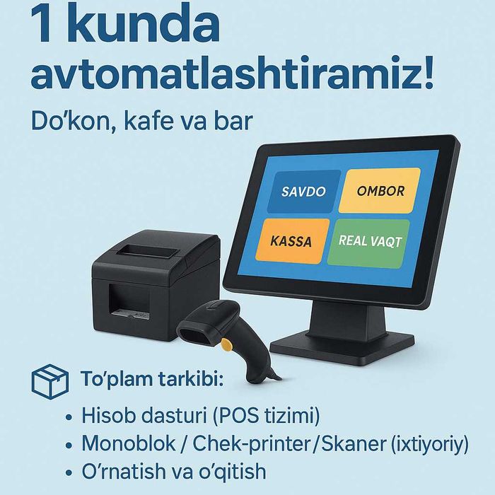 Biznesingizni 1 kunda avtomatlashtiramiz!