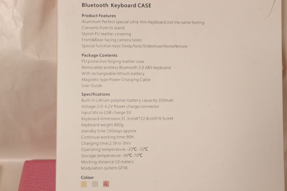 Tastatura Profesionala Wireless Bluetooth pt. iPad Pro/ Roz - Reducere