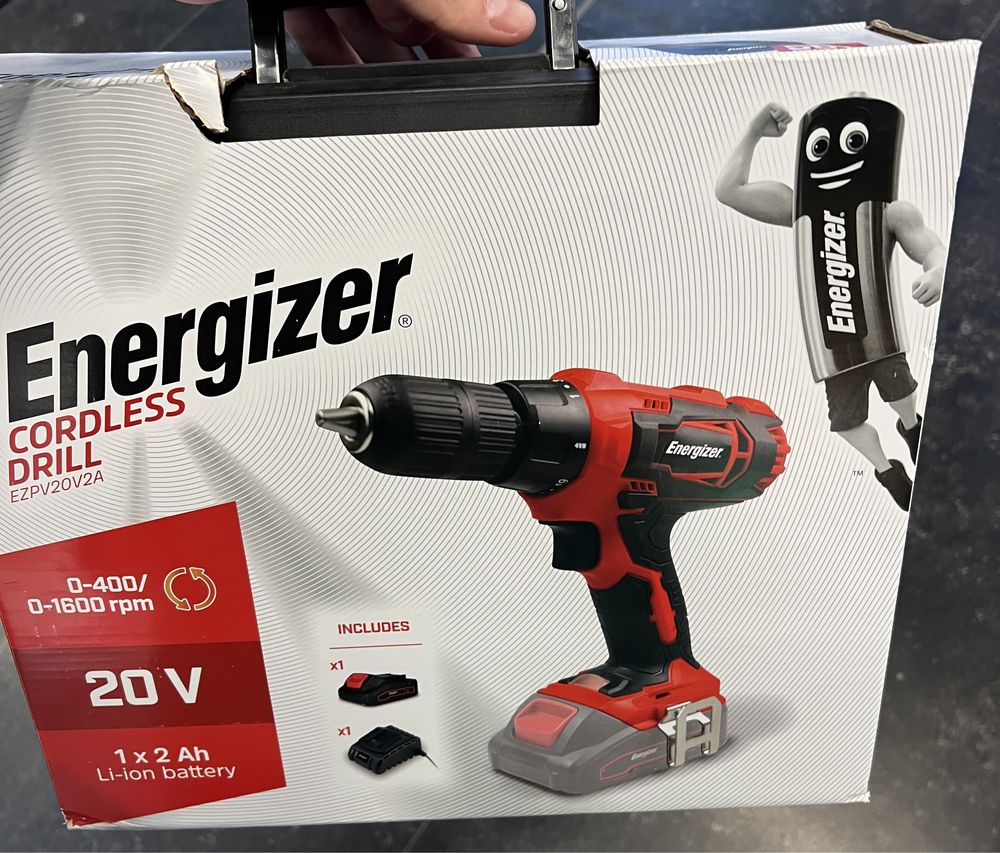 Mașina de găurit Energizer (SIGILAT) Cordless Drill EZPV20V2A