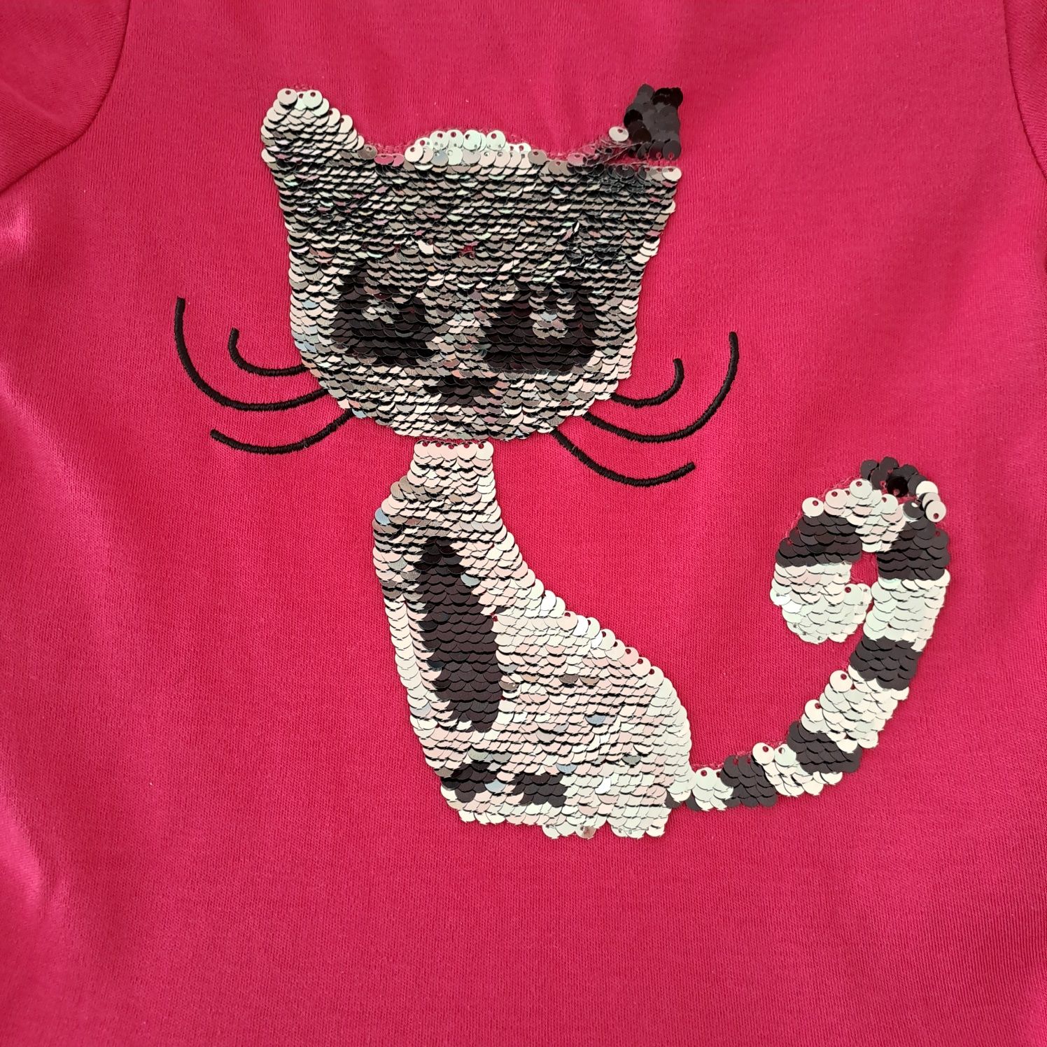 Детска рокля Cat 122/128 Подарък тениска Sonic